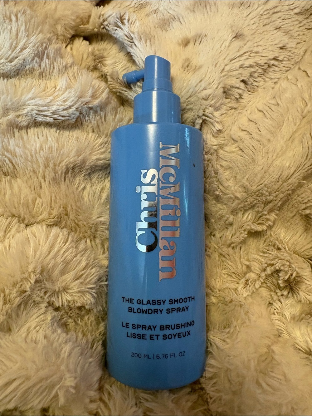 Chris McMillan The Glassy Smooth Blowdry Spray - preowned - 80% Full 6.76 FL OZ
